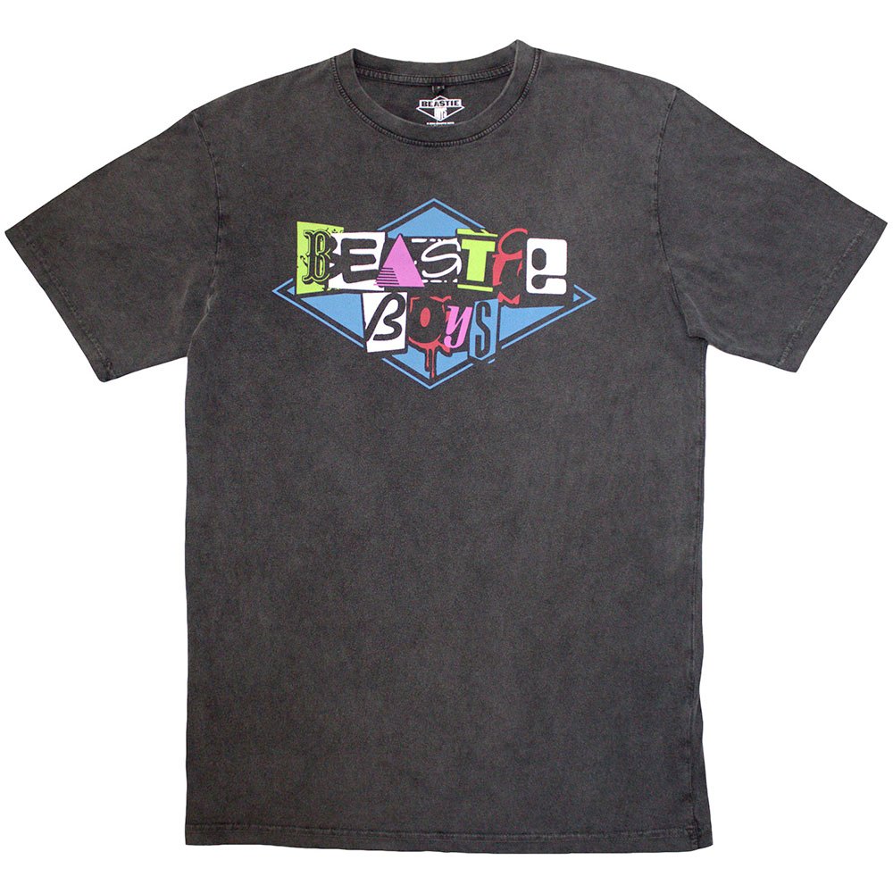 Beastie Boys - Multicolour Logo Mens Tshirt - Grey | Attitude Europe